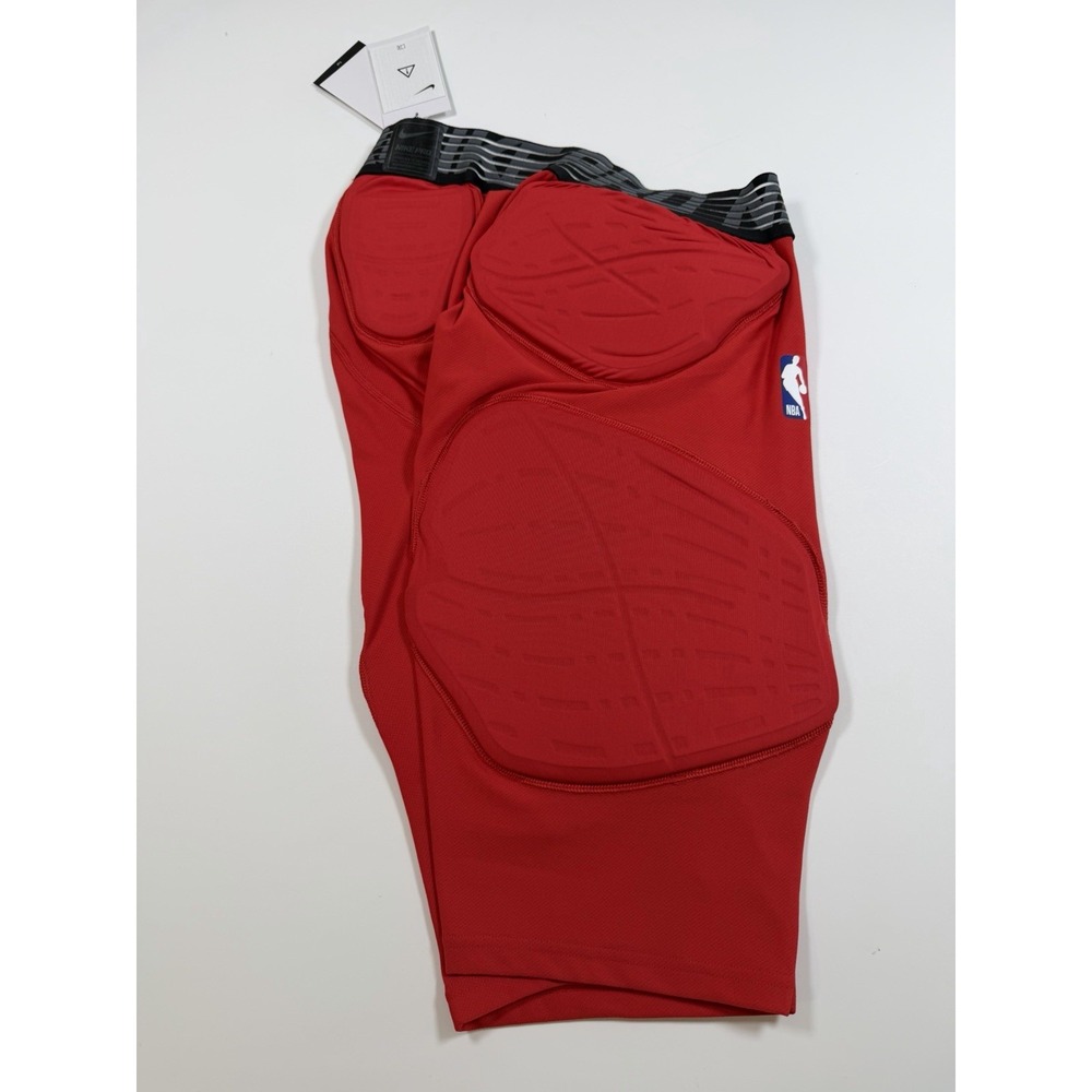 Nike Pro Mens XL Tall Hyperstrong NBA Padded Compression Shorts Red 881966-657